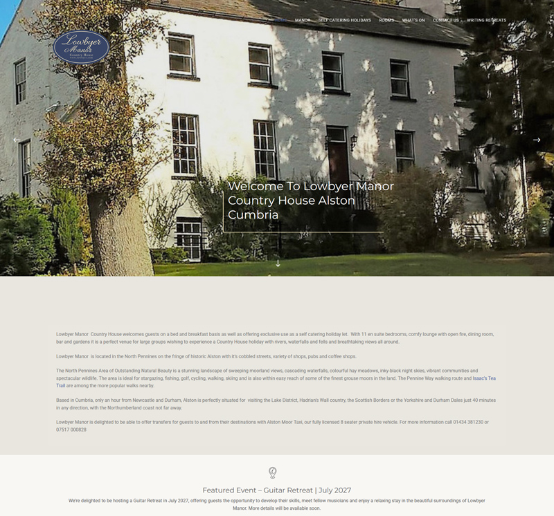 Lowbyer Manor Home Page