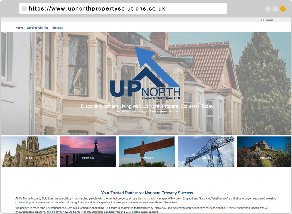 Up North Property Solutions Designed By GikMedia